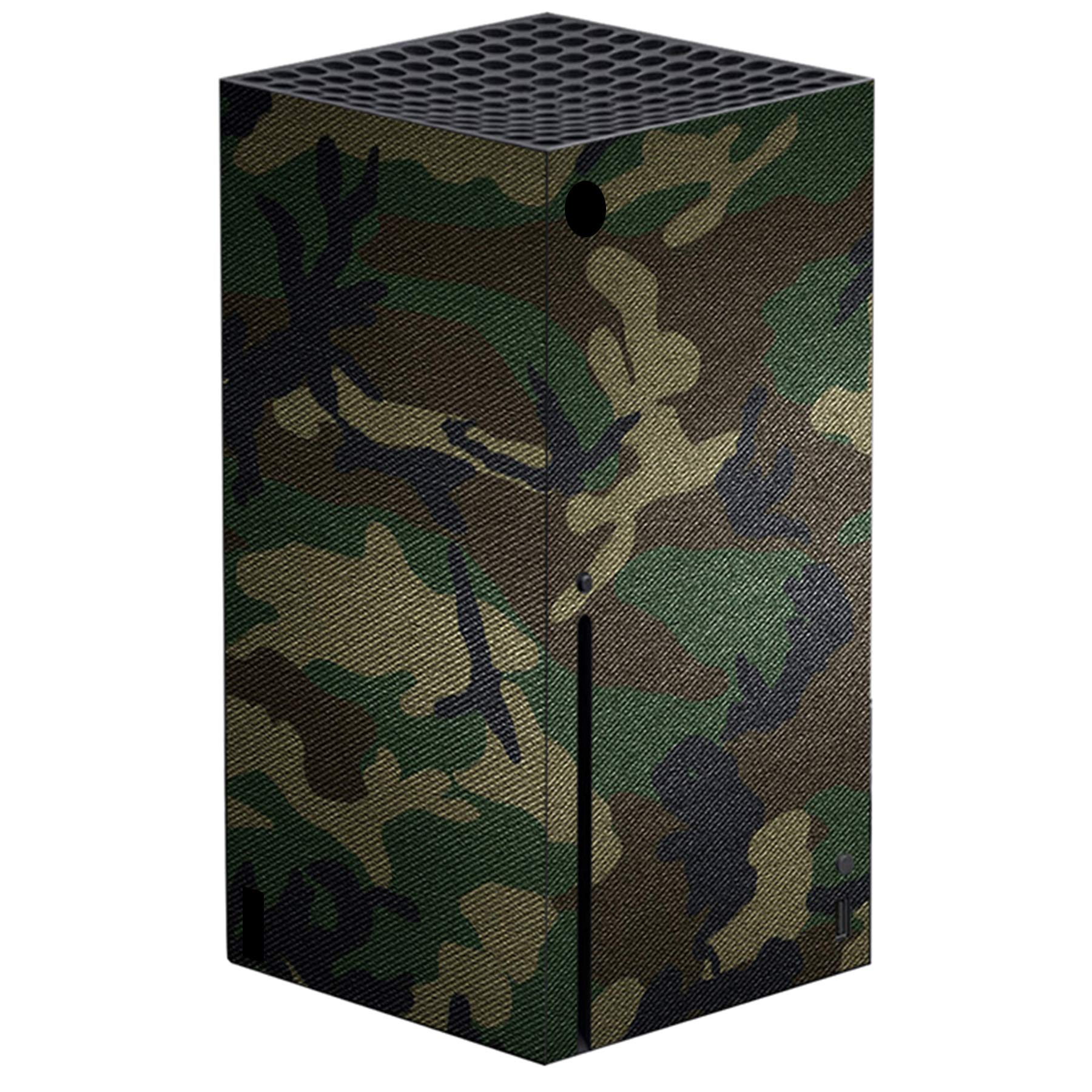 PlayVital Adesivo Skin per Xbox Series X Console&Controller Sticker Decal Cover Vinile per Xbox Series X-Verde Militare Mimetico