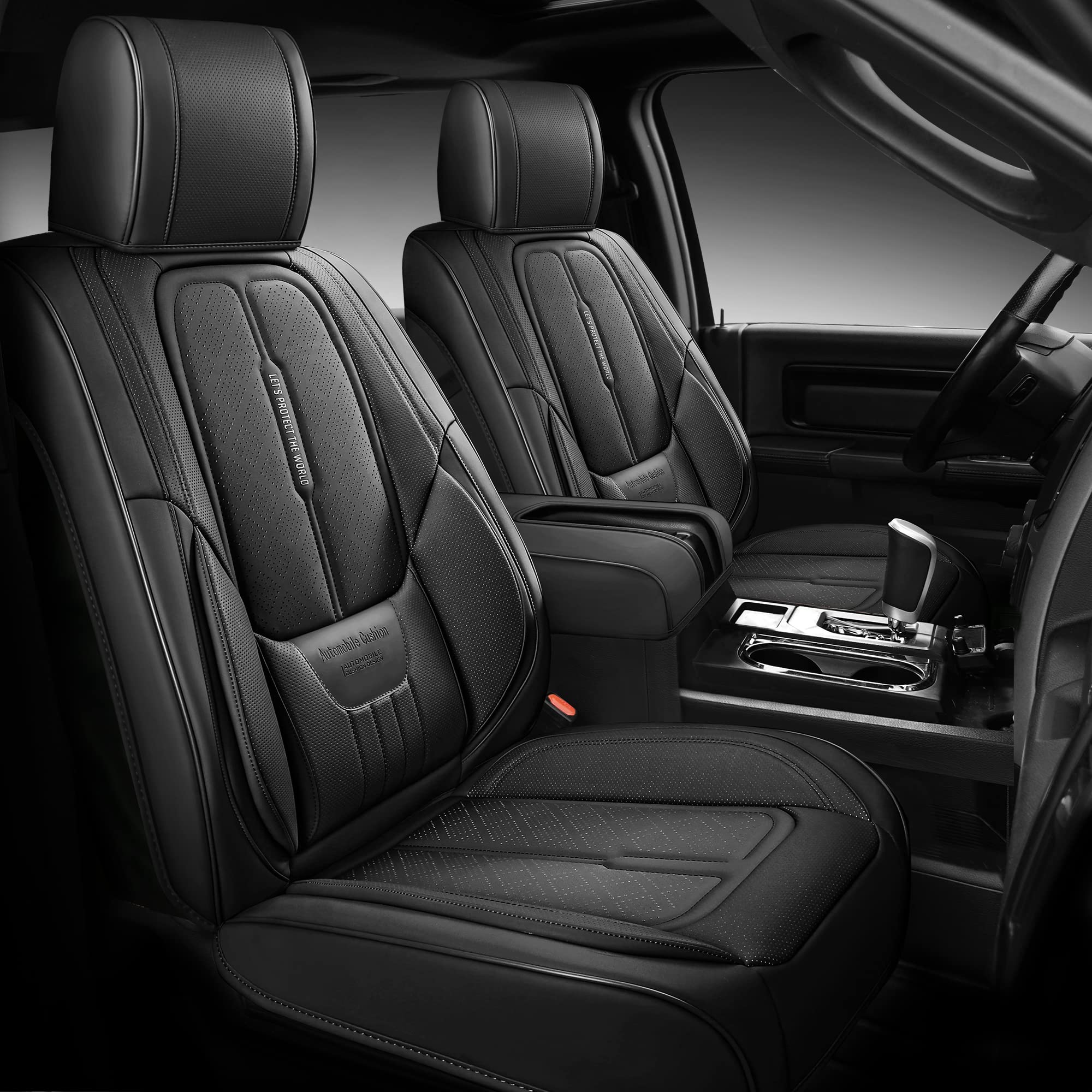 NS YOLO Faux Leather Car Seat Covers Full Set Custom Fit for 20072022 Toyota Tundra Crew Cab