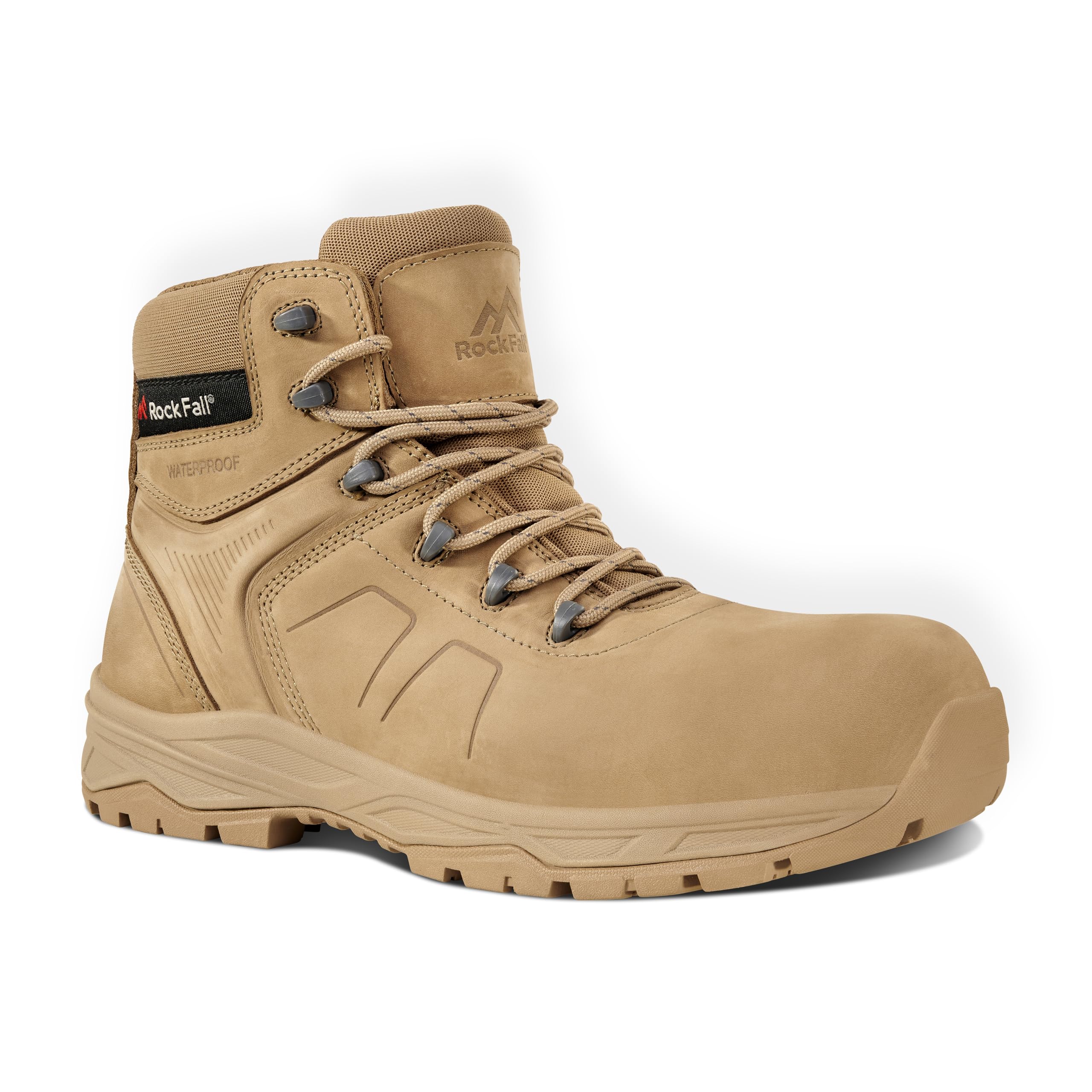ROCK FALL Unisex Toronto Industrial Shoe, Beige, 7 UK