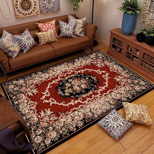 Amazon ペルシャ柄 カーペット 40 60cm インテリア 絨毯 カラフル 西海岸風 耐摩耗性 ウォッシャブル ワンルーム リビング 一人暮らし マット カーペット ラグ ラグマット おしゃれ ヴィンテージ 豪華 折り畳み可能 モダン カラー ラグ カーペット オンライン通販