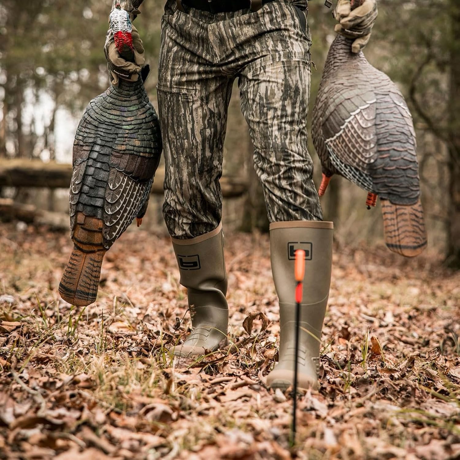 Avery GHG RealMotion Fiberglass Field Stakes with Motion Limiter Tops | for Hunting Motion System Decoy - 12 Pieces per Pack