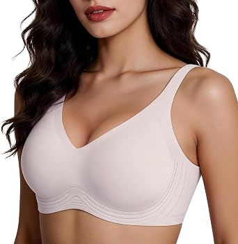 Jelly Bras for Women Plunge Gel Wireless Seamless Push Up Comfort Bra