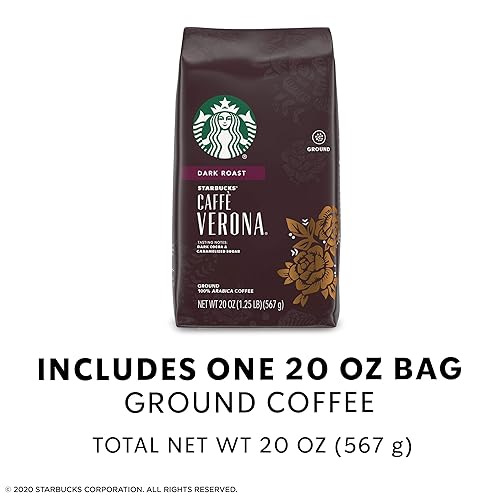 Vista 34 de Starbucks - Café molido tostado oscuro italiano, 100% Arábica, 18 onzas