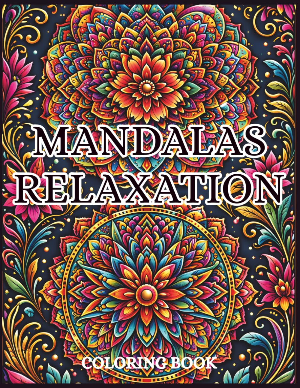 Mandalas Relaxation Coloring Book: Adult Coloring Book for Stress Relief, Mandala Relaxing Coloring Book For Mindfulness