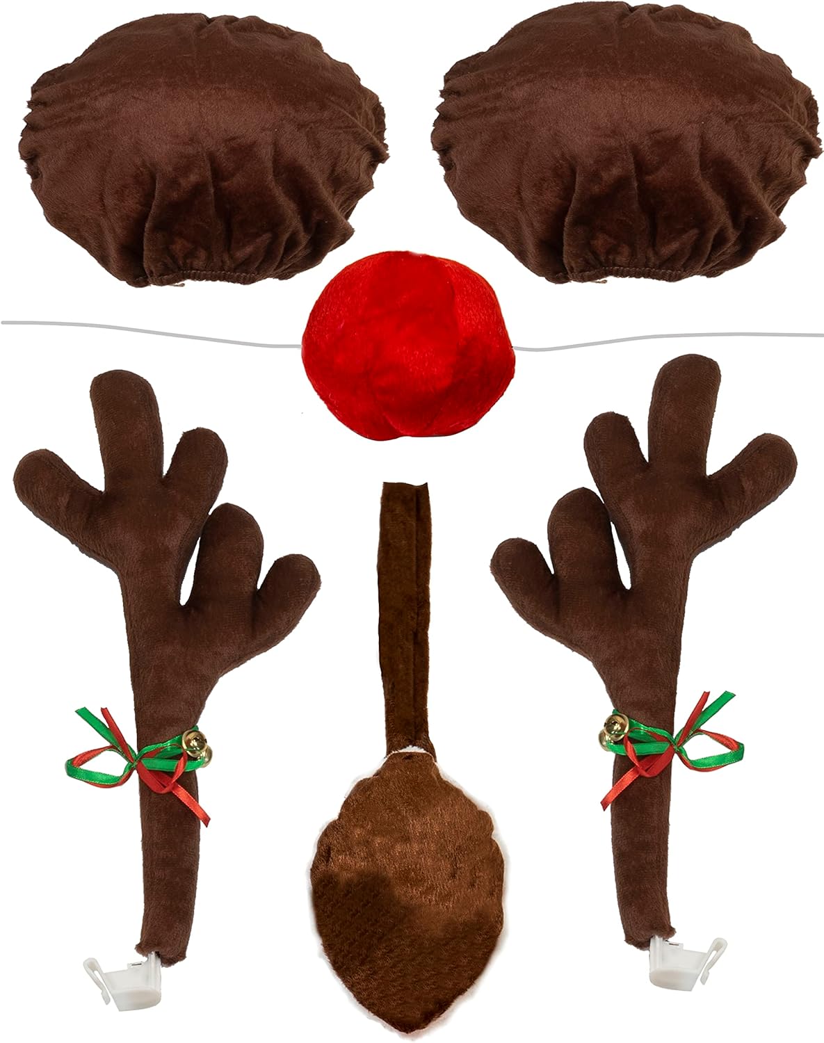 Red Co. Reindeer Antlers Christmas Kit Products (Full Kit with Ear Mirror Covers)
