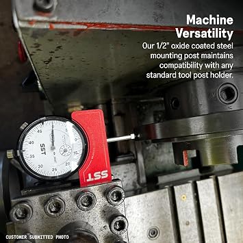 SST - Lathe Tool Post Indicator - High-Level Precision & Accuracy - Durable Construction - d
