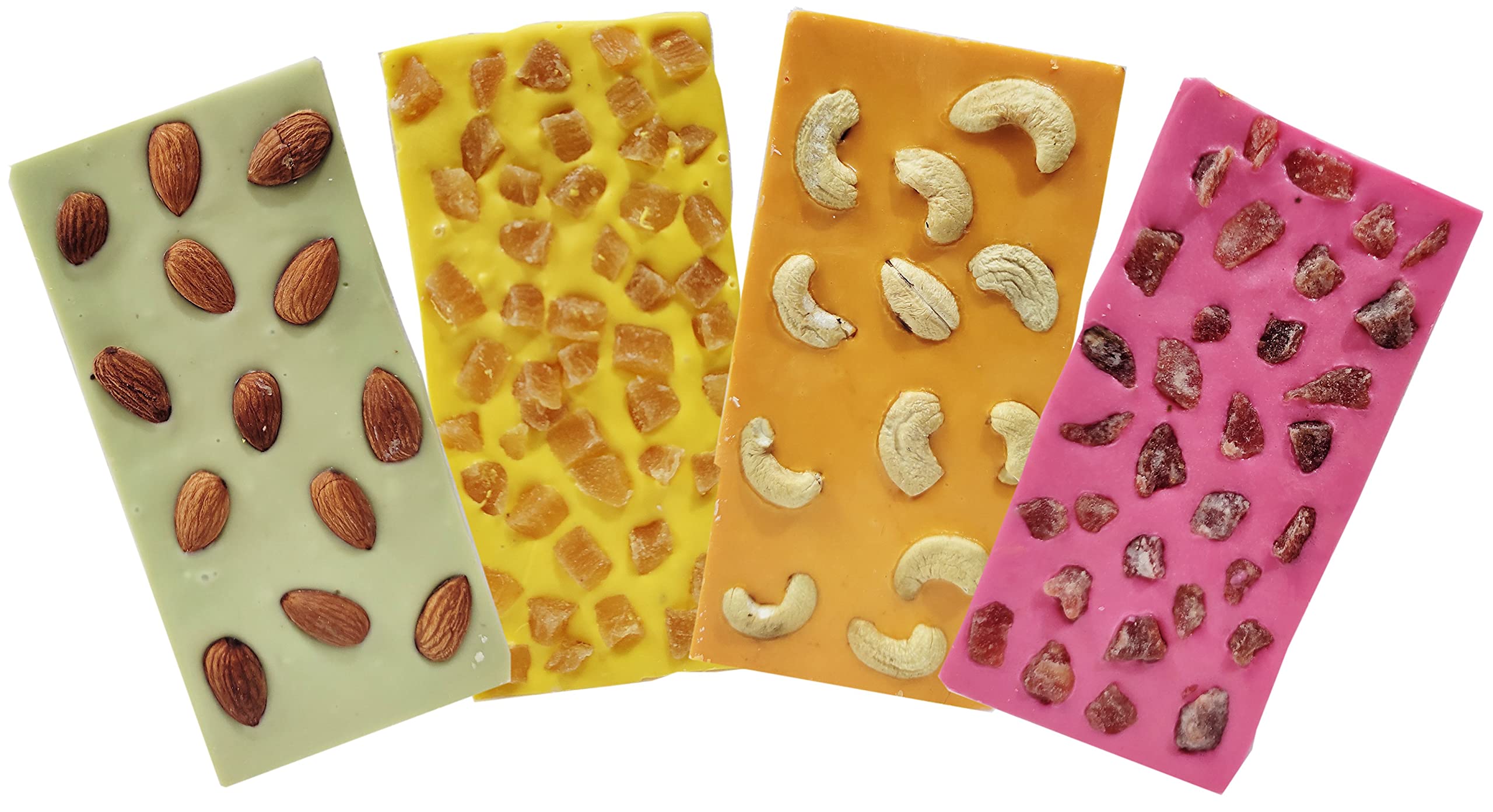 Home Made Chocolate Bars -Gift Pack of 4 Luxury Homemade Chocolate bar 70 gm Each