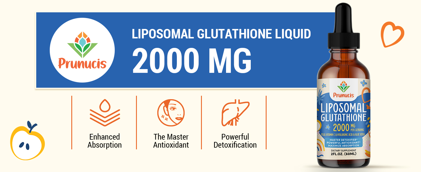 prunucis glutathione reviews Amazon.com: Prunucis 2000MG Liposomal Glutathione Liquid, 98% Absorption, Active Form L-Glutathione Supplement, Vegan Friendly, Powerful Antioxidant Complex for Immune System, Aging Defense, Detox, 4 FL.OZ : Health & Household