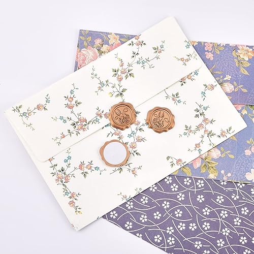 Miniatura 3 de CRASPIRE 50 calcomanías adhesivas para sellar cera con temática de Pascua, invitación de boda, sellos de sobre, calcomanías de cera prefabricadas