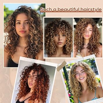 FLUFYMOOZ 4PC Clip in Hair Extensions, 14 Inch 100% Pure Protein Silk Short Hairpiece Deep Curly Wavy Hair Extensions Clip in Natural Soft Hairpiece for Women-Black