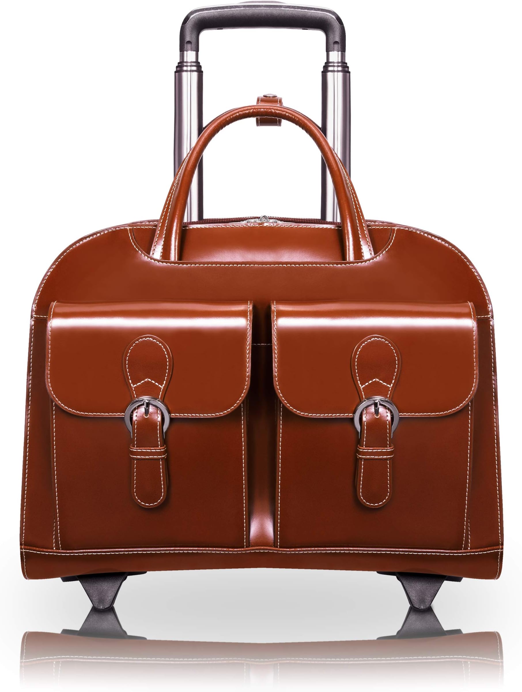 McKlein Briefcase, Brown, 17"x6.5"x14.125"