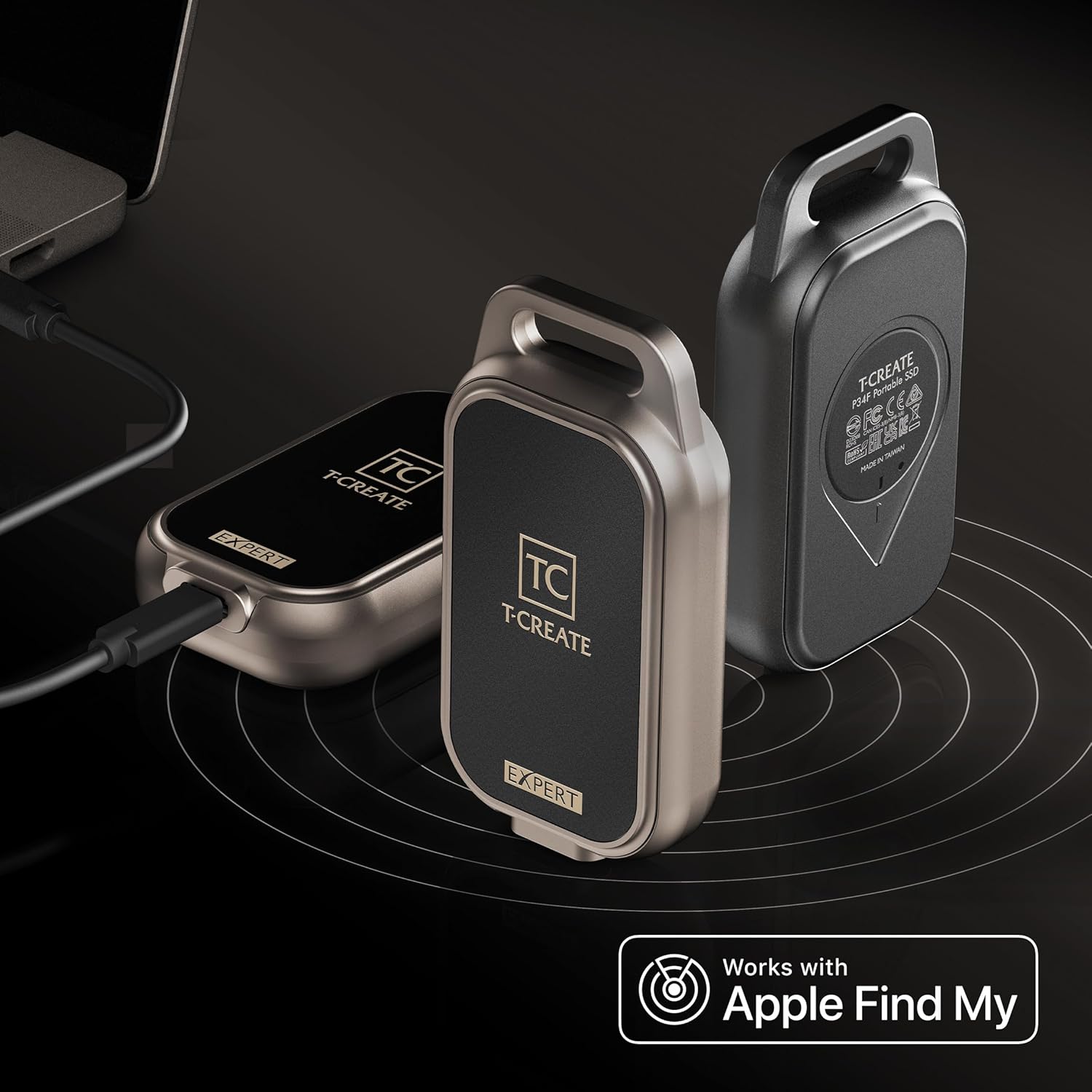 TEAMGROUP T-Create Expert P34F 512GB Portable SSD, Read up to 1,000MB/s TPSEGE512G0C136