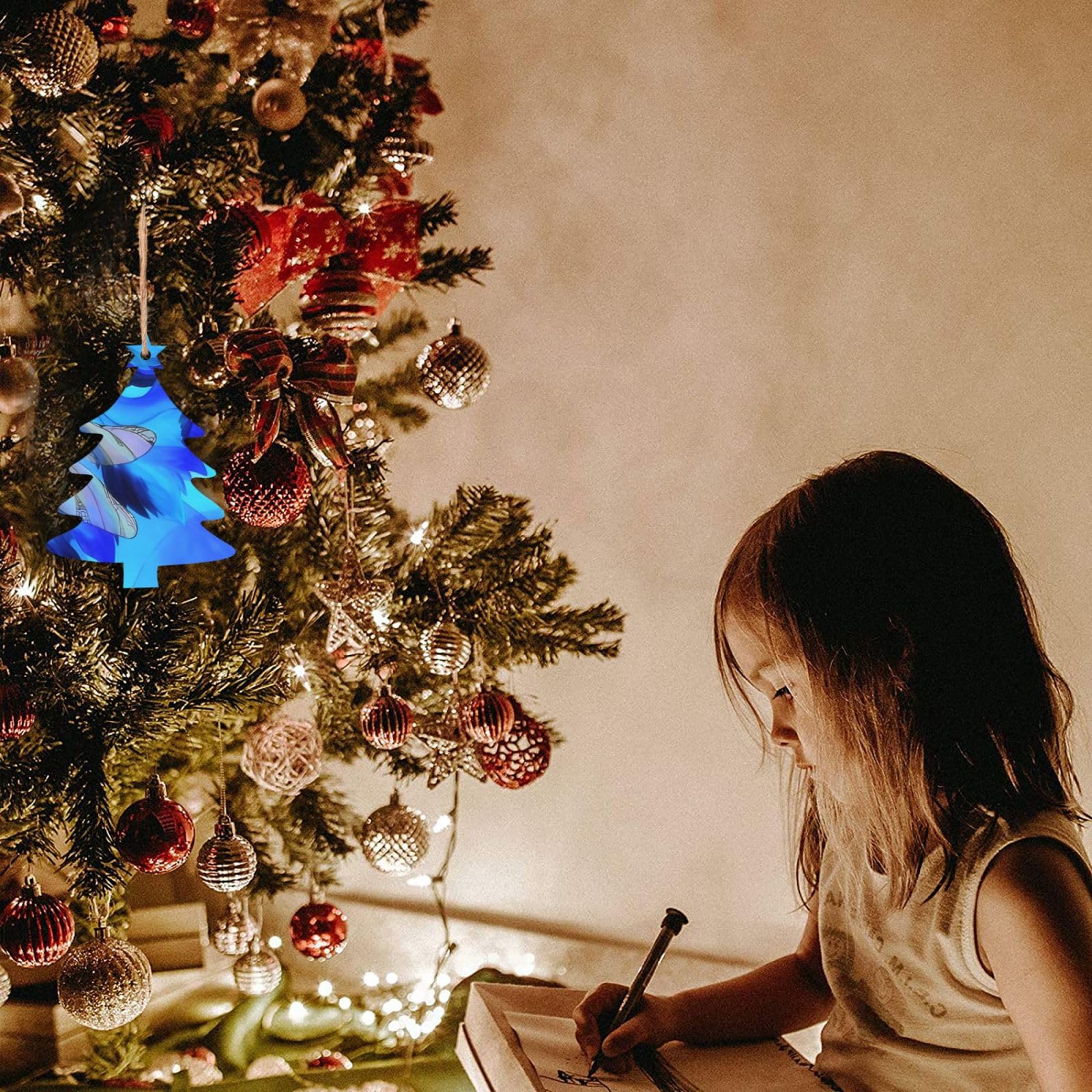 HAMPPLIES Weihnachtsfigur Holz Nussknacker Blau - Traditionelle Weihnachtsdeko