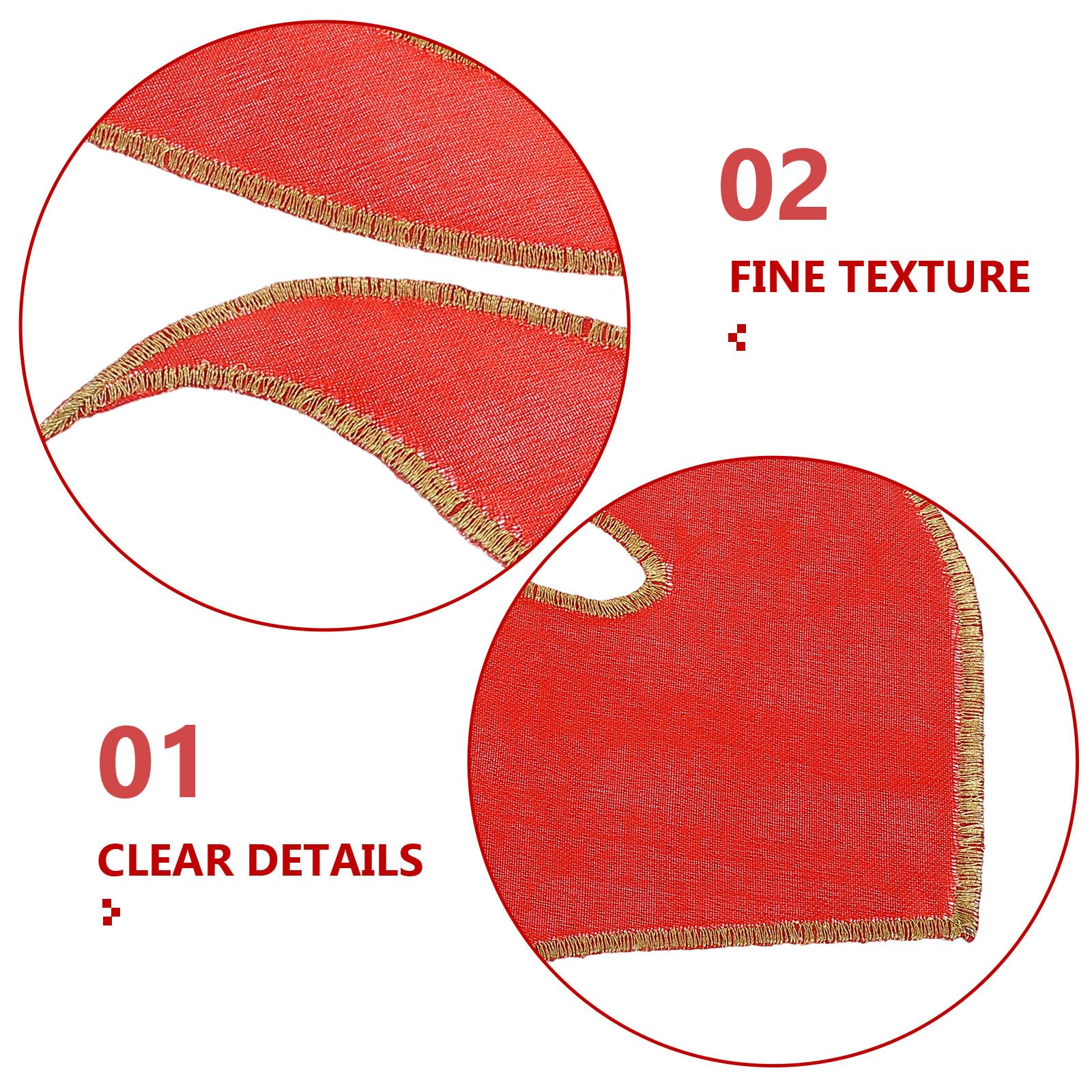 Healvian 5pcs Patchs Brodés Thermocollants Flamme de Feu Rouge pour Jeans et Paquet, Décoratifs et Faciles à Stocker, pour DIY et Boutiques de Vêtements