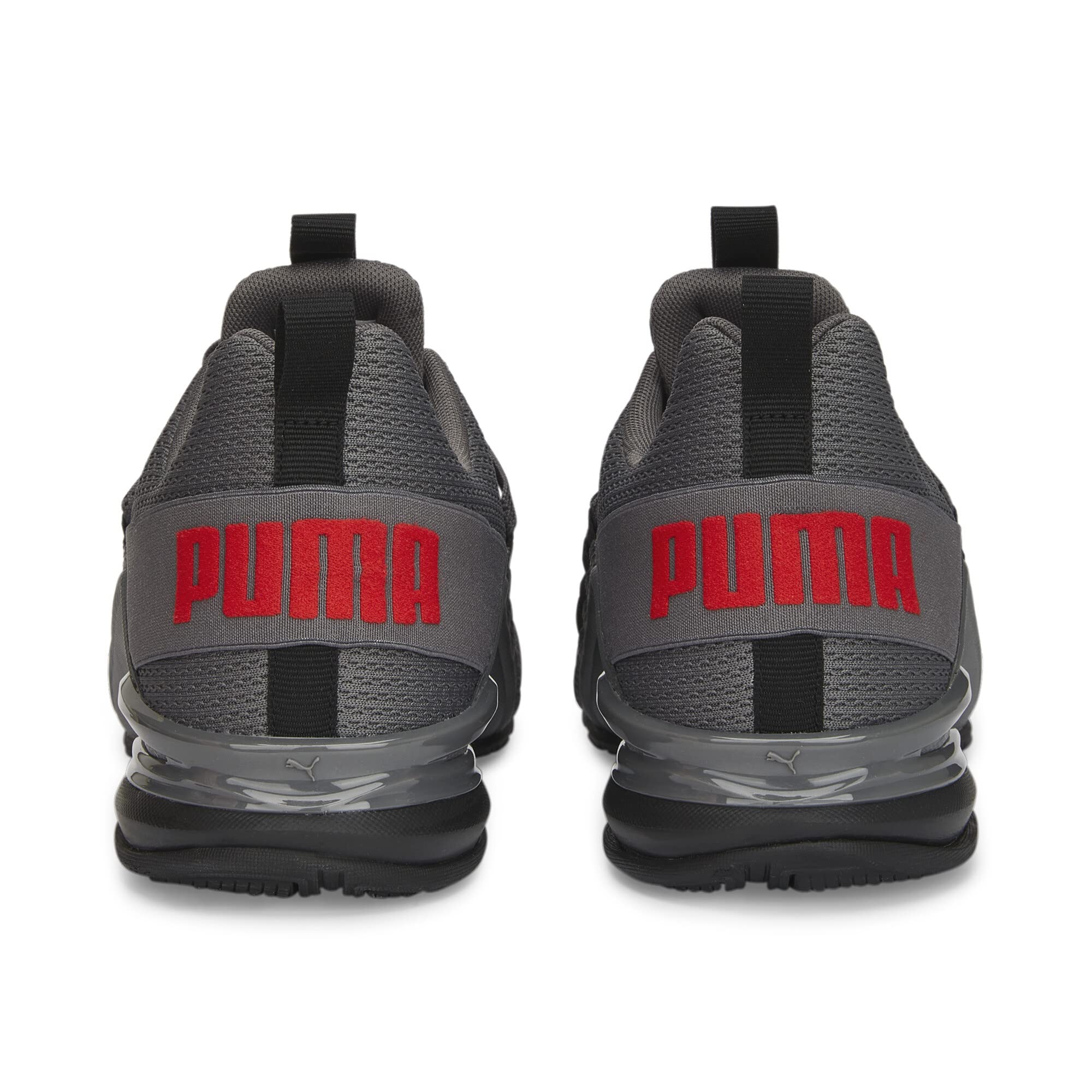PUMA Zapatillas de Running Hombre Axelion Refresh 41, Black Cool Dark Gray Red