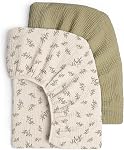 Lulumoon Crib Sheet Muslin for Baby: Soft Cotton Crib Sheets Fitted for Toddler Girl and Boy - Breathable Crib Mattress Sheet 28"X 52"