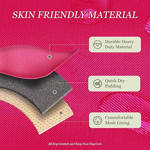 Miniatura 2 de DNALLRINO Arnés táctico para perros grandes, antitirones, arnés ajustable resistente con tarjeta de identificación, arnés reflectante para caminar