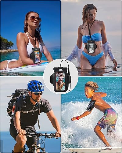 Miniatura 7 de Bolsa impermeable para teléfono y brazalete flotante, artículos esenciales para cruceros para teléfono móvil flotante para llaves MP3 iPhone Galaxy,