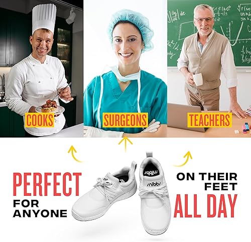 Miniatura 6 de Snibbs Zapatos de cocina de trabajo antideslizantes Spacecloud para hombre - Negro - Talla para hombre adulto