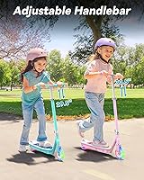 Vista 6 de Gyroor KS2 Kids Electric Scooter with LED Lights – Safe 5 MPH Speed, Foot Sensor Start, Adjustable Handlebar, Fast Charging, for Ages 6–12