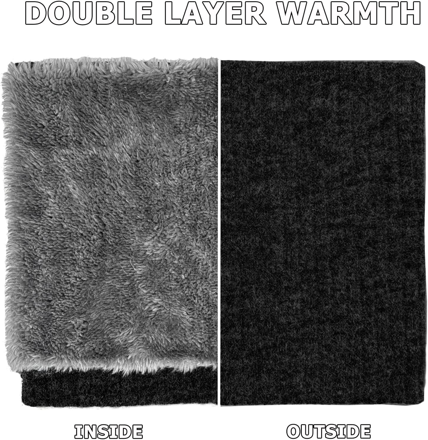 3 Pack Winter Neck Warmer & Ski Mask for Men Women Thermal Warm Fleece Face Mask Neck Gaiter Scarf Gift - Image 3