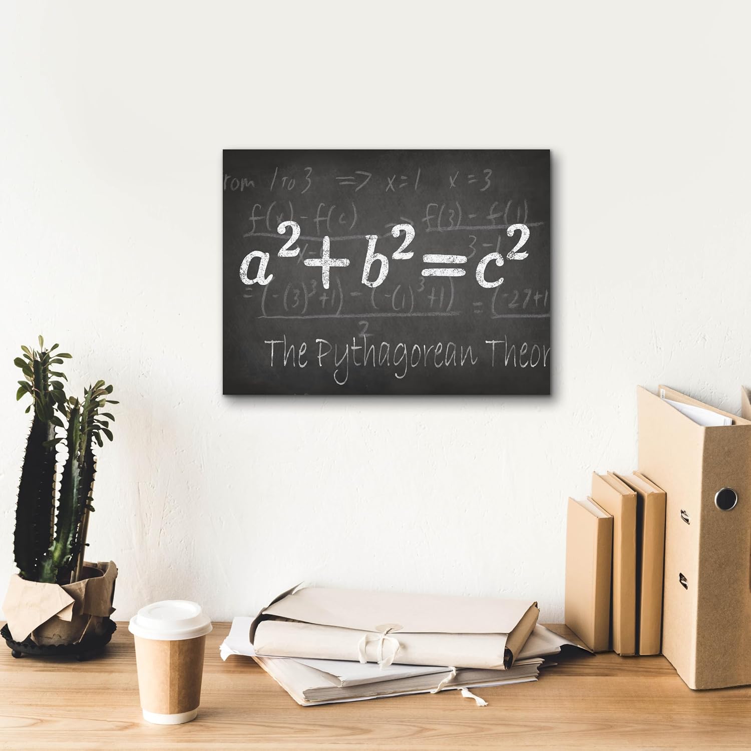 Epic Graffiti "Mathematical Elements IV by Ethan Harper, Canvas Wall Art, 16"x12"
