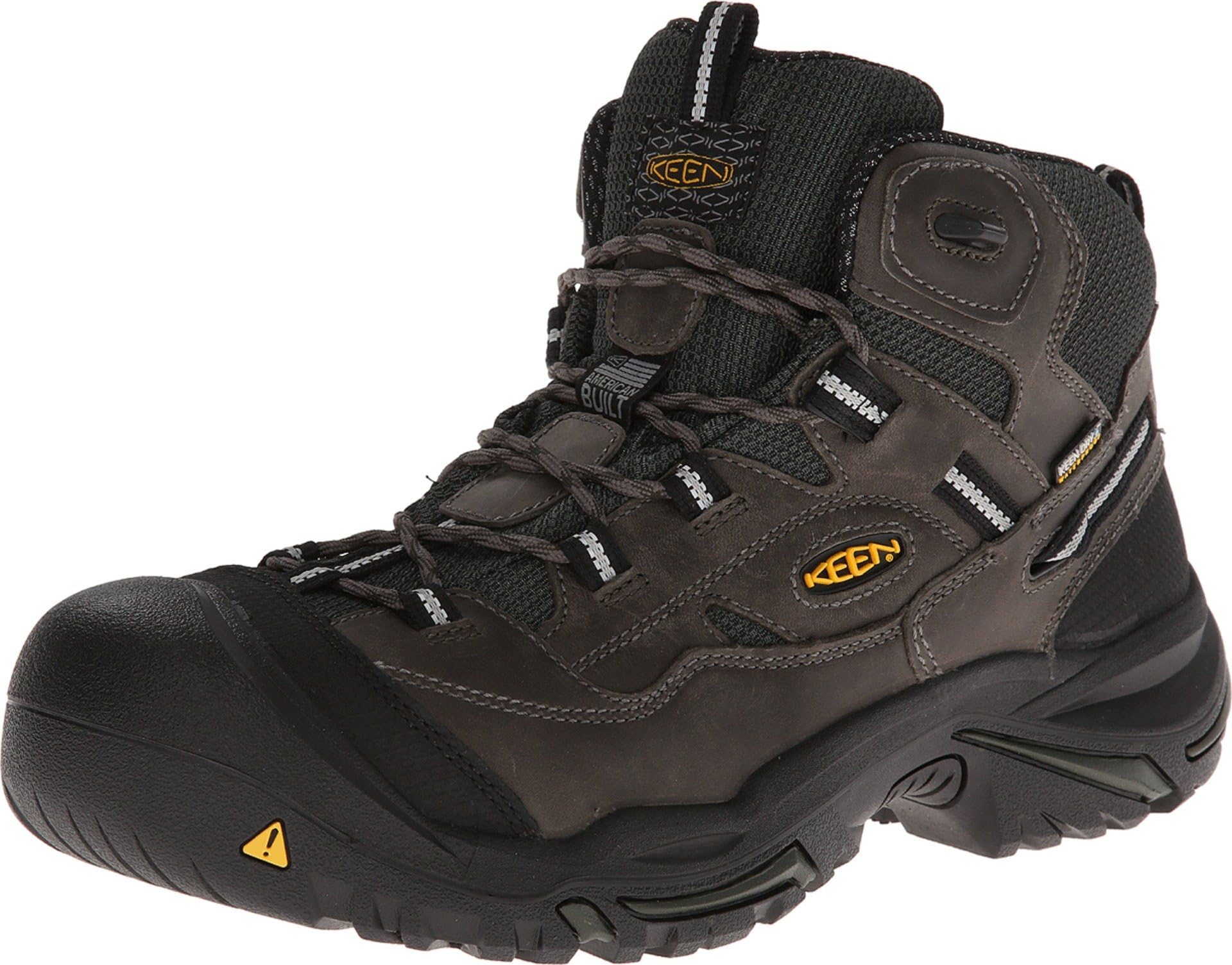 KEEN Utility Men's Braddock Mid Height Steel Toe Waterproof Work Boots