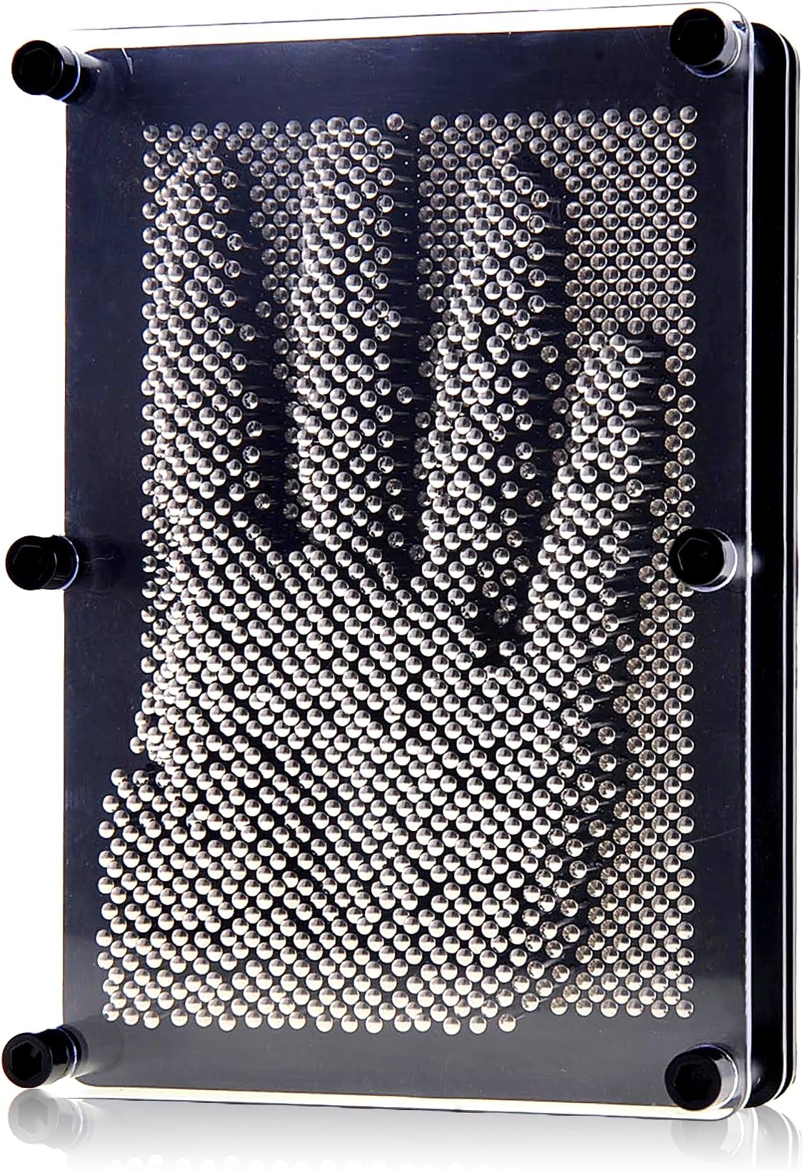PowerTRC Classic 3D Pin Art Toy, Hand Art Sensory Toy Metal Hand Pins Impression Toy, Fun Fidget Board for Birthday Gifts