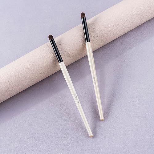 Miniatura 116 de Cepillo plano para cejas, pincel delineador de ojos en ángulo fino y cepillo de pestañas, cepillo de cejas en ángulo fino, cepillo plano para cejas