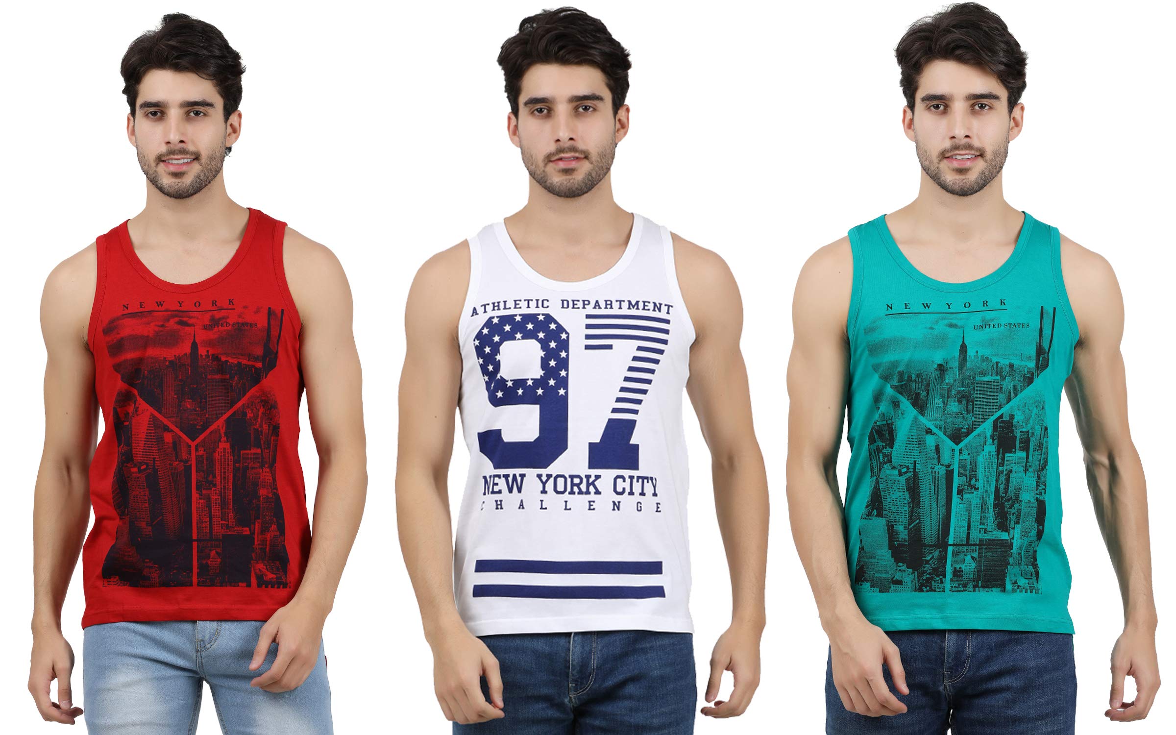 jugular Men's Cotton Printed Regular Fit Vest -(Pack Of 3)-picture-53