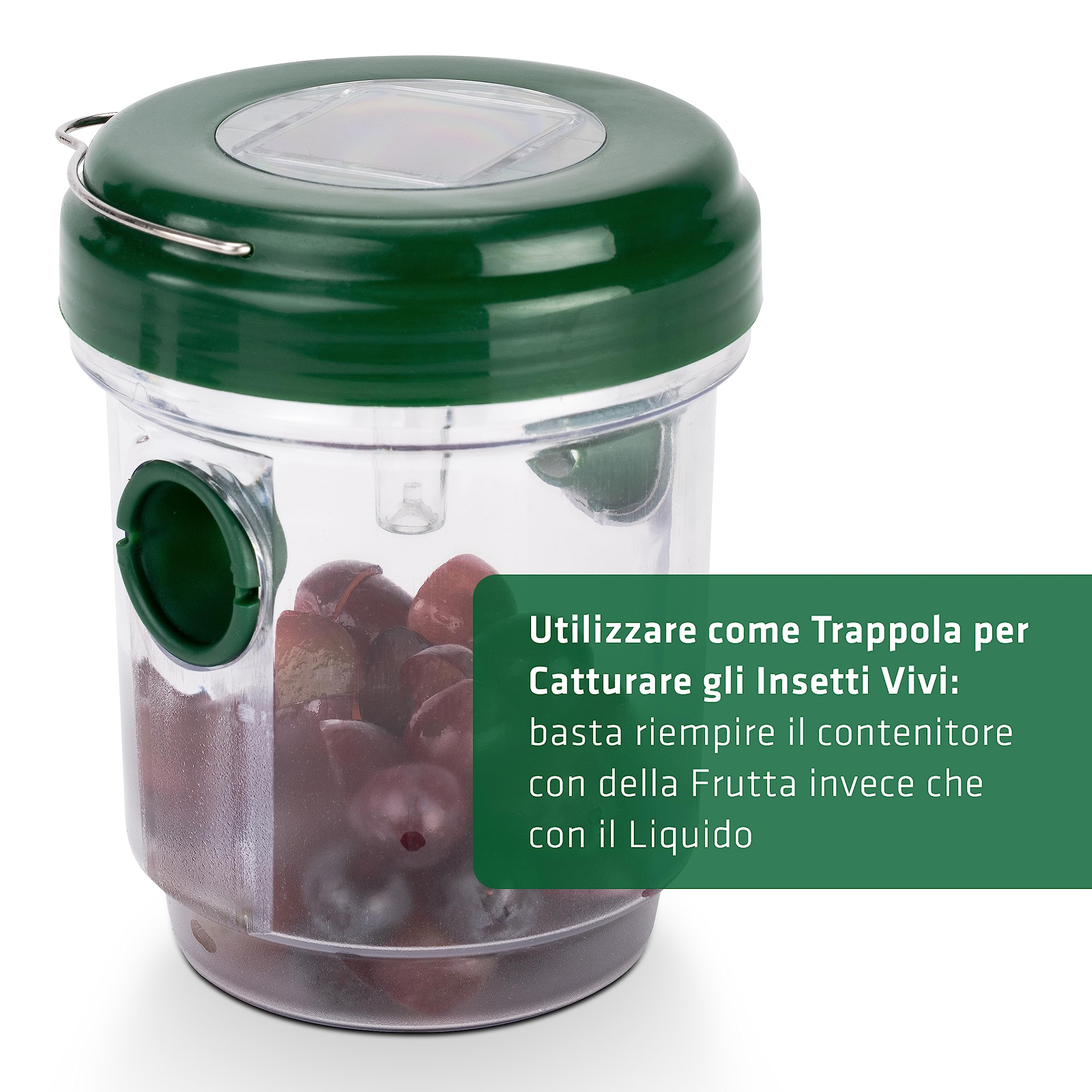 GARDIGO® 4x Trappola per Vespe da Esterno e Trappola per Zanzare 2in1 | Luce LED | Cattura Insetti | Esca Calabroni | Insetticida per Zanzare da Giardino | Antizanzare