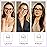 Madison Avenue Oversized Blue Light Blocking Glasses for Women Fashion Blue Light Blockers Anti Eyestrain & UV Protection Computer Eyeglasses (Transparent Purple)