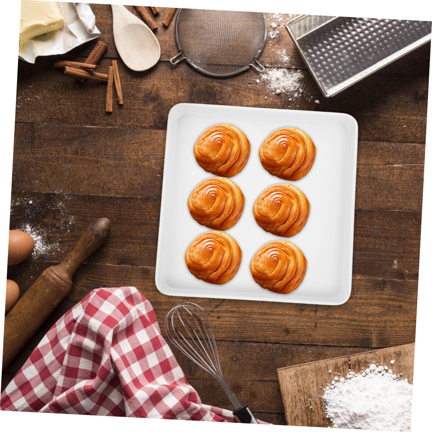 Hemobllo Moule à Gâteaux Acier Plaque de Cuisson Réutilisable Ustensiles de Pâtisserie pour Biscuits Maison