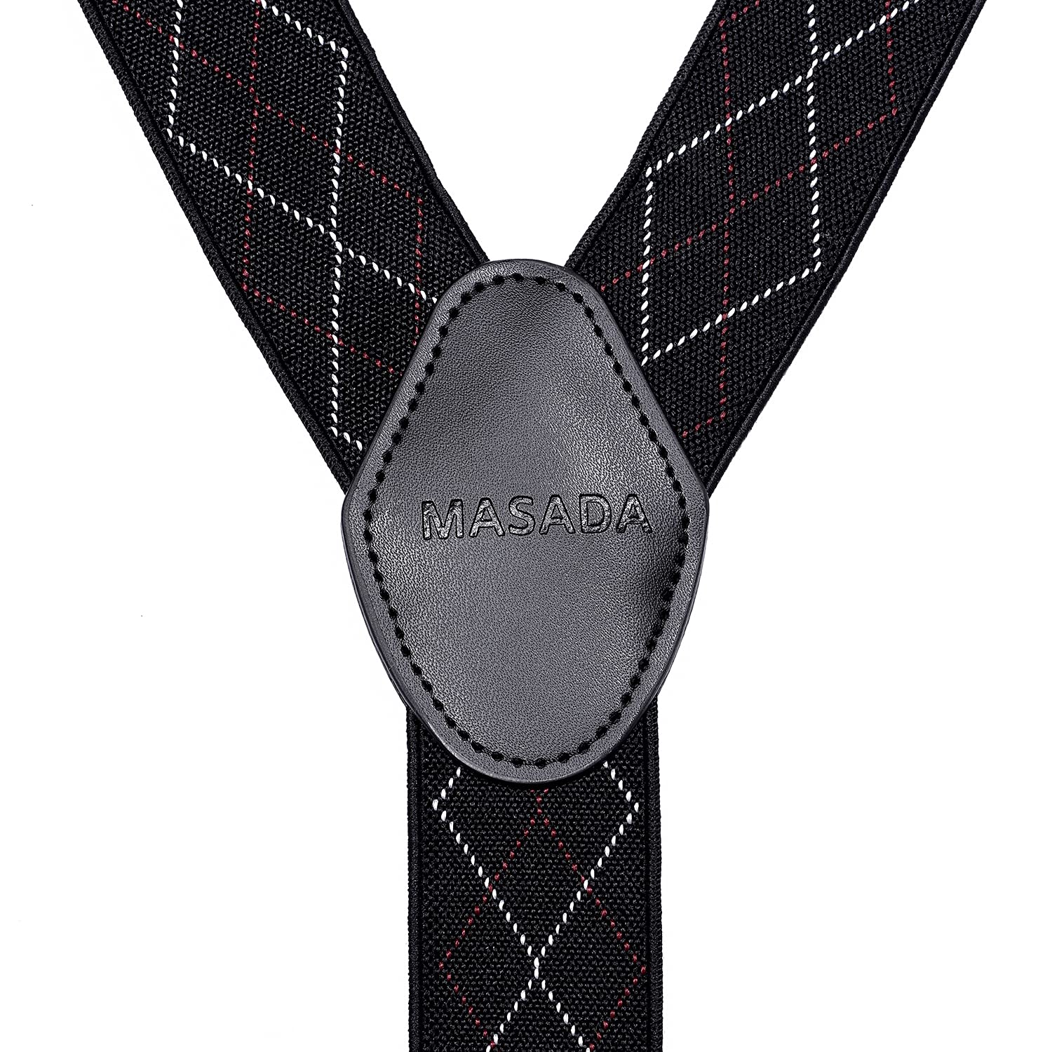 MASADA Bretelle da uomo chiusura a moschettone resistenti 3,5 cm di larghezza fino a 195 cm di altezza