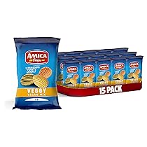 AMICA Chips | Patatine Veggy Vegan Mix, Mix di Pomodori, Patate e Spinaci, Patatine Vegane, 15 Pezzi x 110 gr