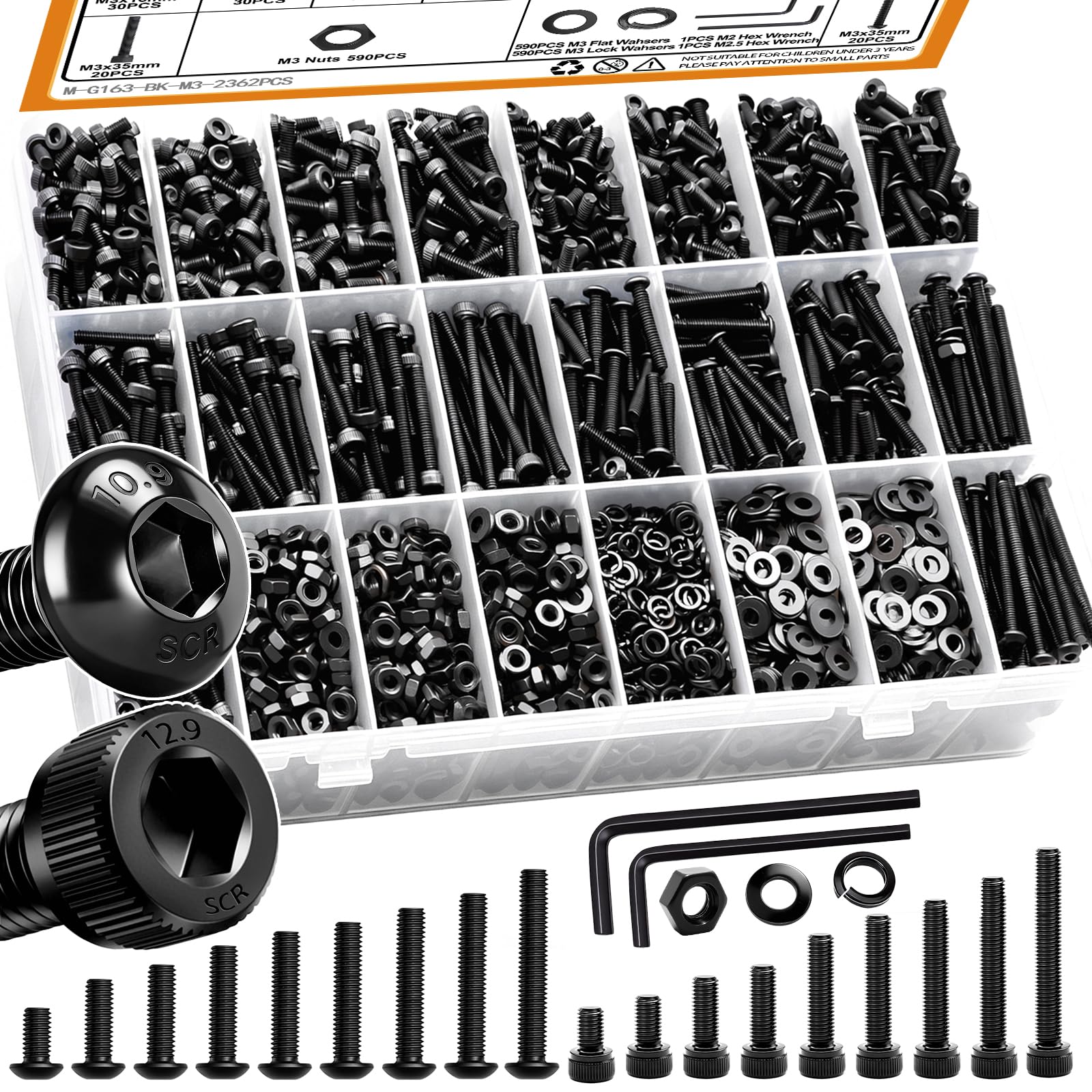 780PCS Stainless Steel Screw & Bolt Kit - DIY & Repairs -7 780PCS Stainless Steel Screw & Bolt Kit - DIY & Repairs -7