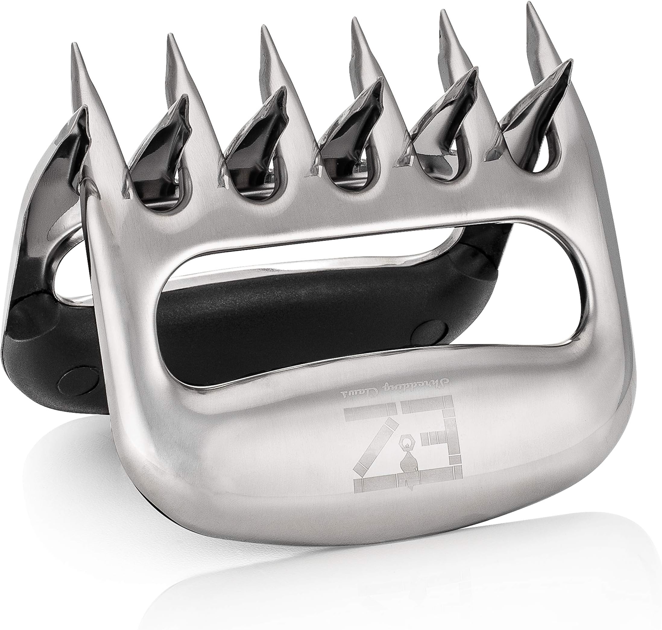 BBQFAM EZ Shredding Claws Stainless Steel Bear Claw Meat Shredders for BBQ. Perfect for shredding Pulled Pork, Poultry or just handling HOT bulky foods.