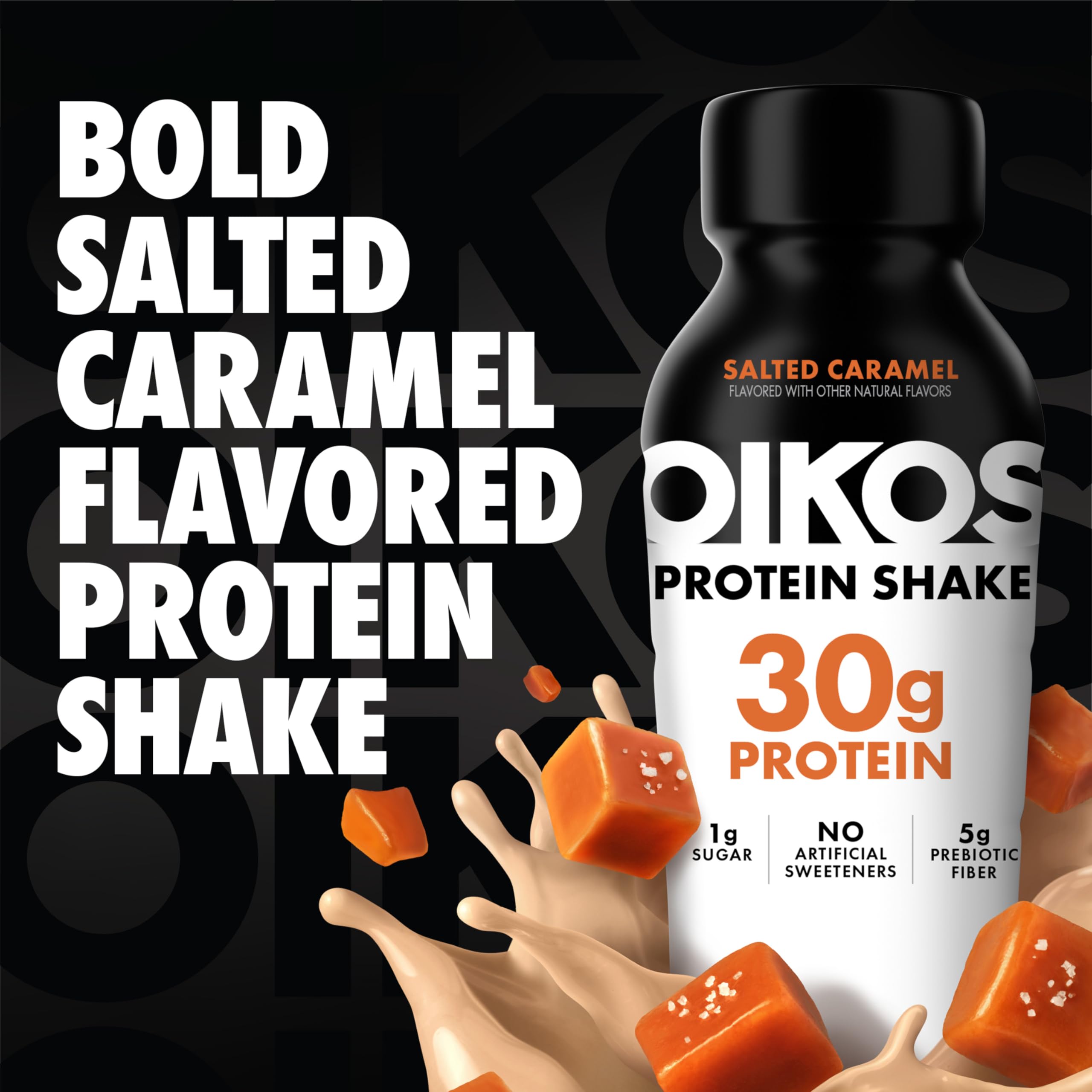 Oikos Protein Shake, Salted Caramel, 30g Protein, 12 fl oz, 12 Count — Amazon image 4