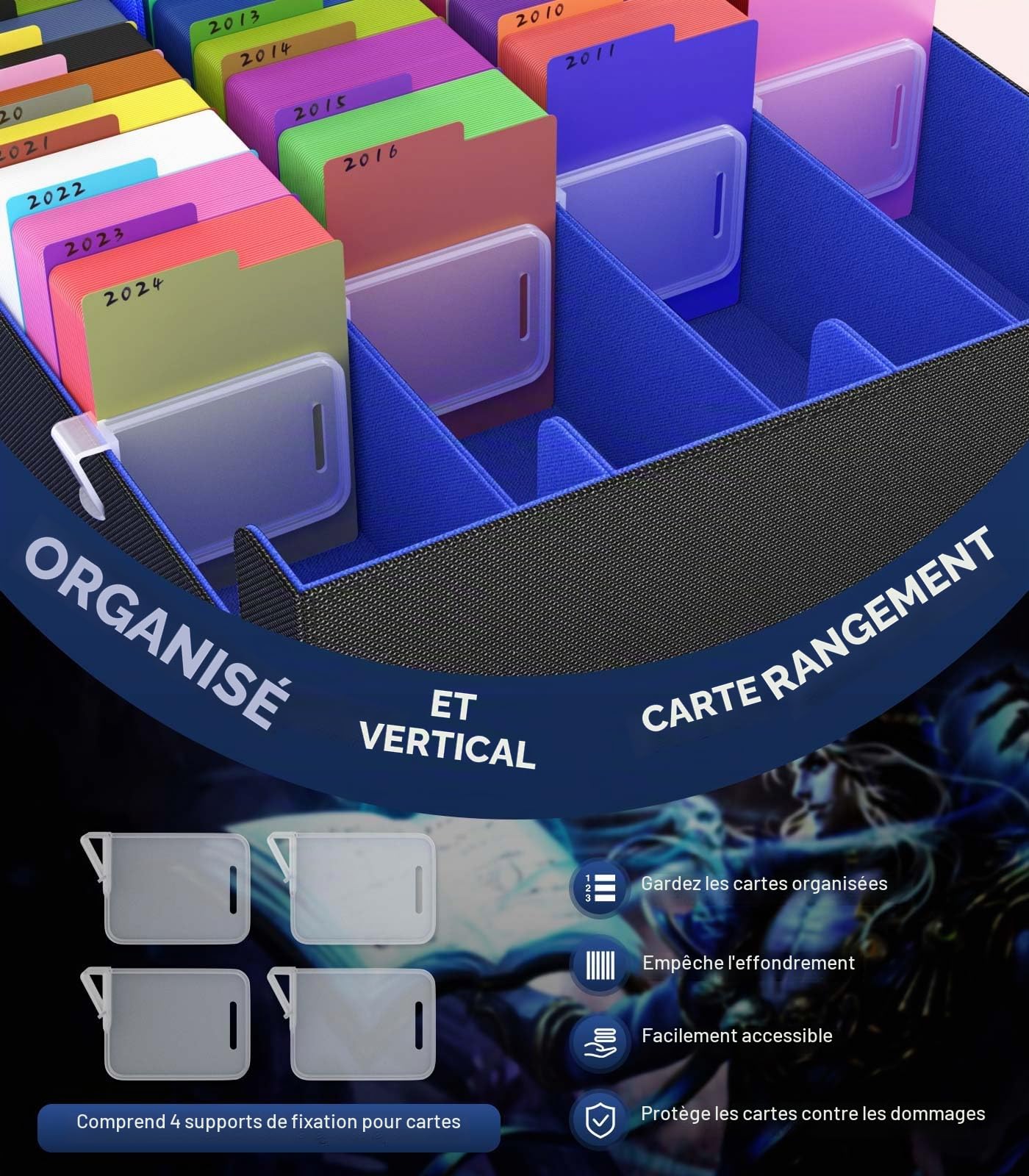 MoKo Boîte de Rangement pour Cartes à Collectionner, 3000+ Cartes MTG