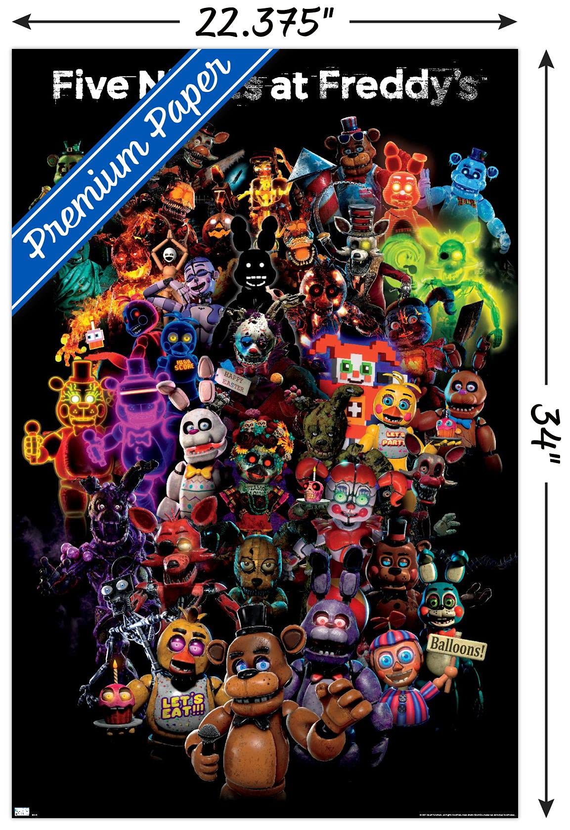 FNAF Five Nights at Freddy's フィギュア　ポスター FNAF Five Nights at Freddy's フィギュア ポスター