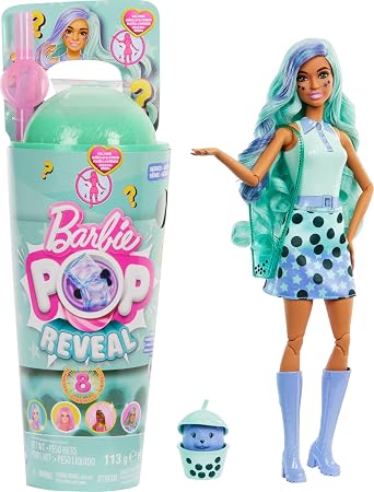 Amazon.com: Barbie Pop Reveal Bubble Tea Series Doll & Accessories with