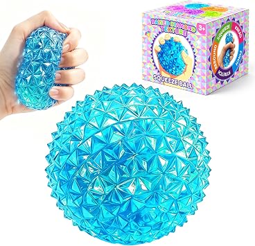 Squishy Stress Ball - Diamond Squeeze Sensory Fidget Toys for Adults Kids