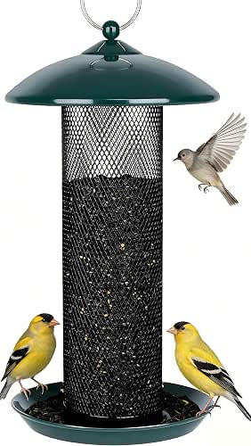 Gtongoko Finch Bird Feeders for Outdoors 2.5 LB Capacity Squirrel