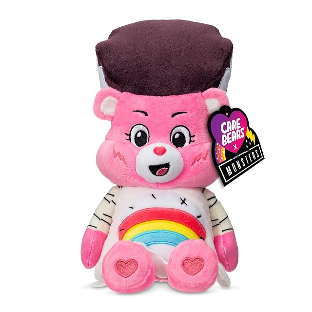 Care Bears Cheer As Bride of Frankenstein Universal Monsters 22cm Soft Plush Toy