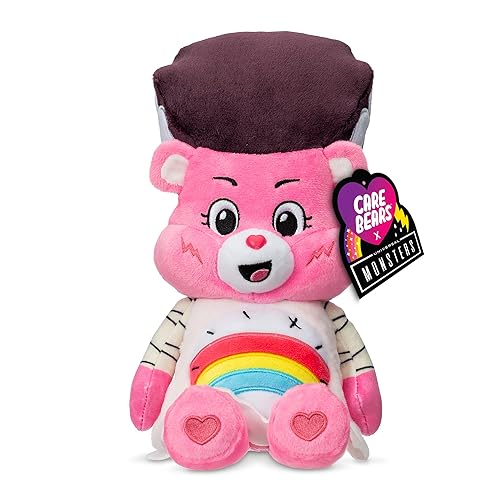 Care Bears Universal Monsters 9" Fun Size Plush - Cheer Bear as Bride of Frankenstein - Soft, Huggable Plushie, Stuffed Animal for Girls and Boys, Ages 4+ - Multicolor