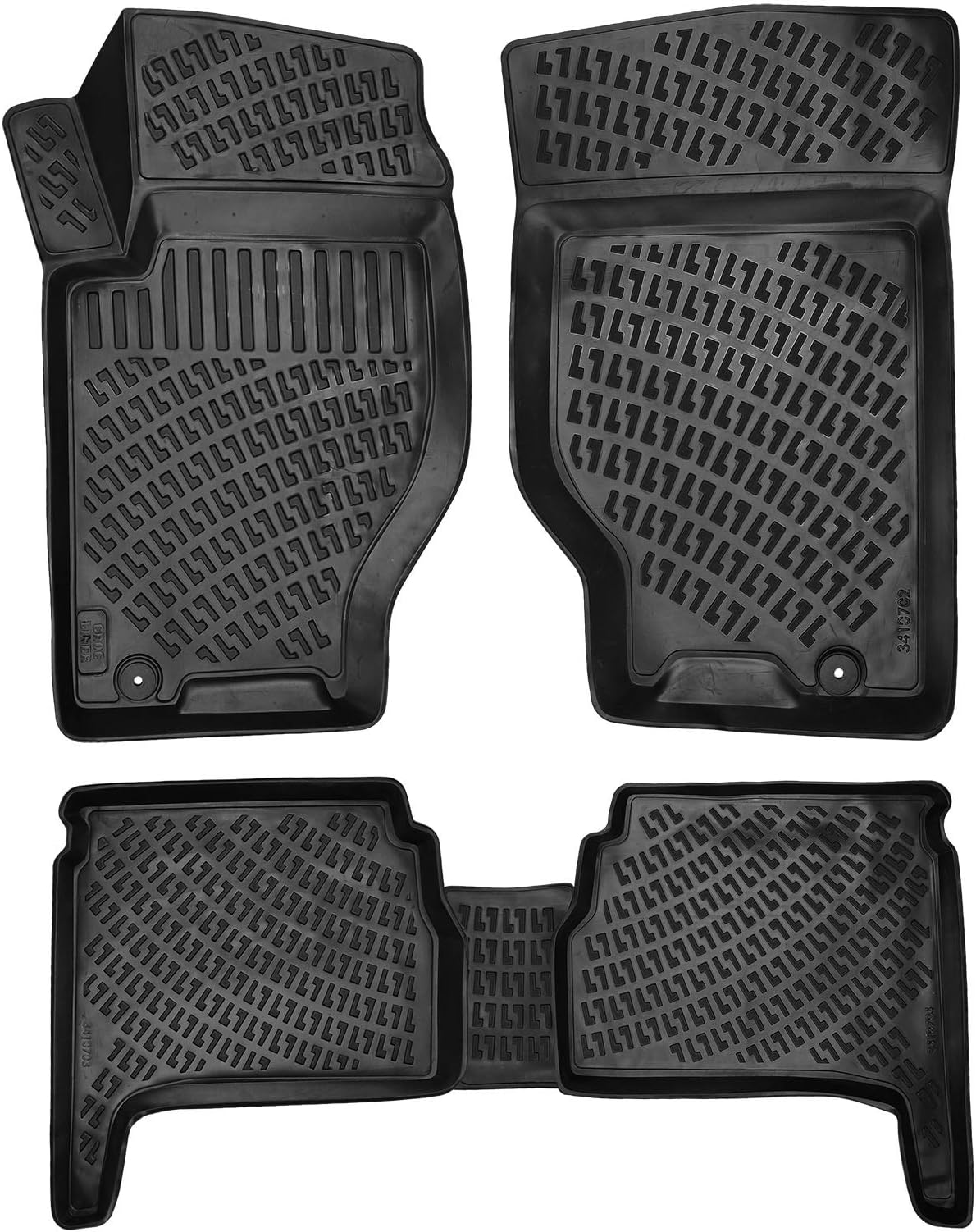 Croc Liner Floor Mats Front and Rear All Weather Custom Fit Floor Liner Compatible
