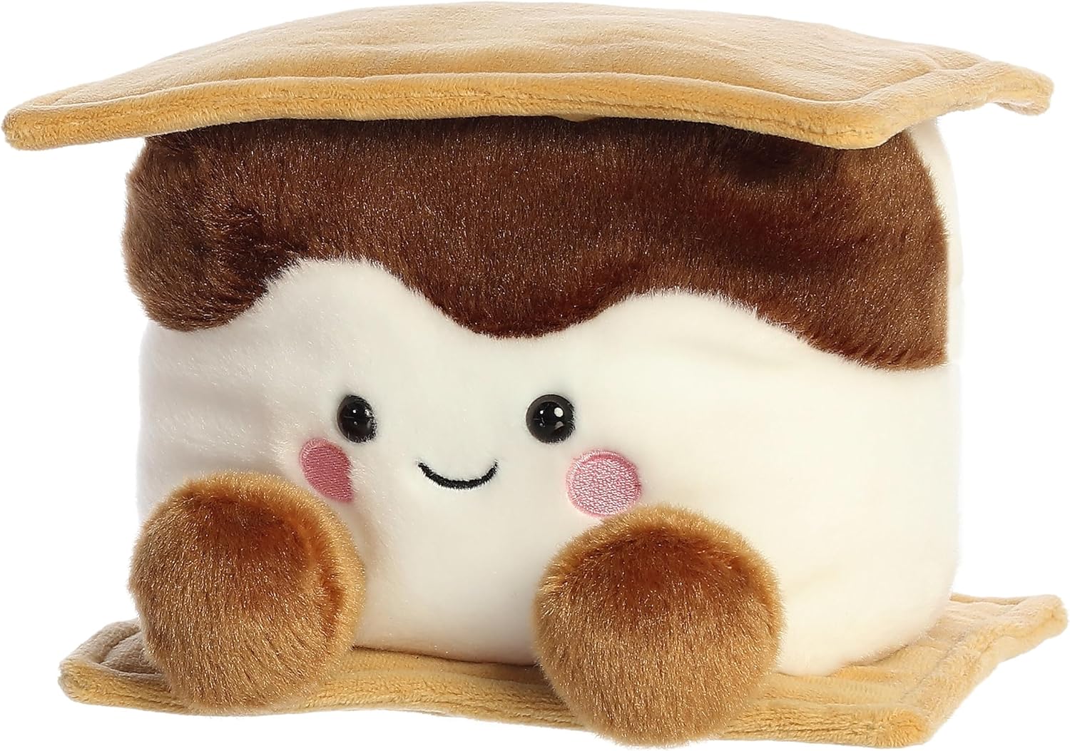Aurora® Adorable Palm Pals™ Party Sized Toastee S'More™ Stuffed Animal - Fun Collectible Plush for Kids and Adult Collectors - Perfect for Decorating Rooms and Birthday Gifts - Multicolor 7 Inches