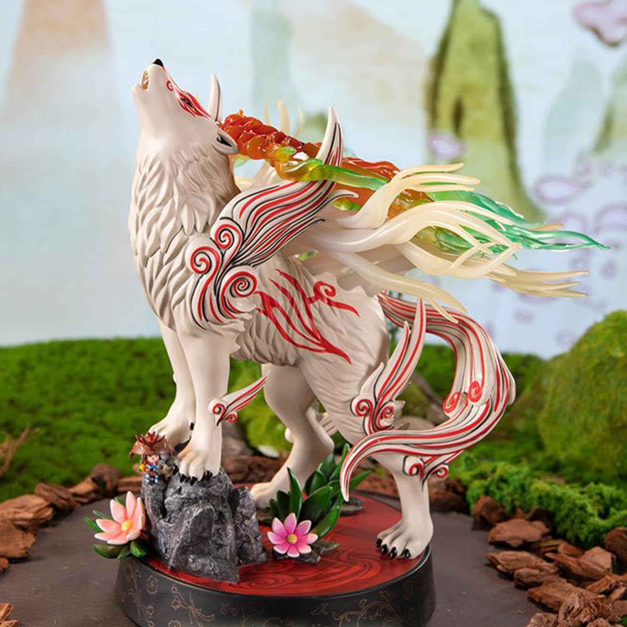 First 4 Figures - Okami: Shiranui Statue aus PVC, bemalt, 22,9 cm (Himmlisches Heulen)