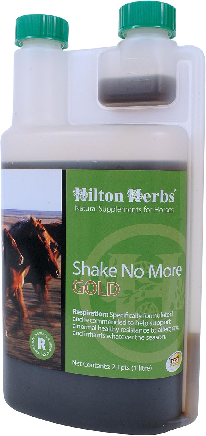Hilton Herbs Shake No More Gold Allergy Support Supplement for Horses, 2.1pt Bottle