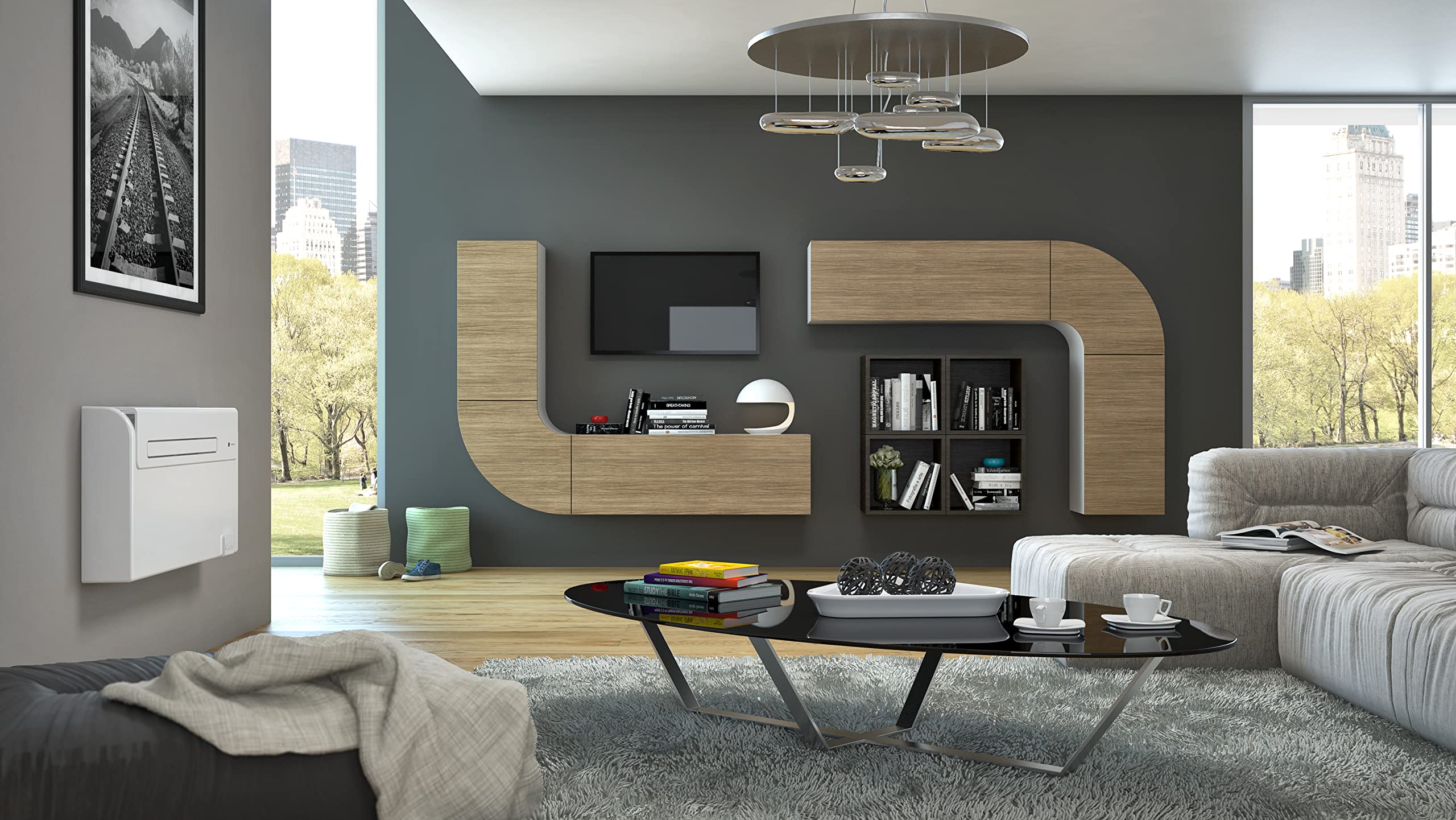 Olimpia Splendid, Unico Air HP EFA Climatizzatore a Pompa di Calore Senza Unità Esterna, Slim Design, Potenza 1,8 kW, Classe A+, Raffrescamento, Riscaldamento, Deumidificazione e Ventilazione